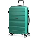 ITACA - T71660 Valise Trolley 60 cm de Taille moyenne En ABS. Rigide R sistante robuste et L g re. Poign e T lescopique. 2 Anses R tractables. 4 Roues Color Acquamarine
