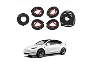 ‎BASENOR BASENOR Tesla Model Y Türdichtung Gummidichtung Schalldichter Gummi-Wetterschutz Dichtungsstreifen Windgeräusch Reduzierungs Kit Model 2024 2023 2022 2021