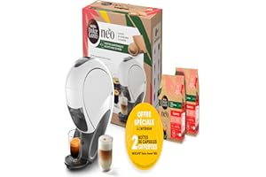 Nescafé Dolce Gusto Krups Machine à café, Dosettes compostables et sachets à base de papier recyclable, Connectée, Neo Blanc, YY5499FD