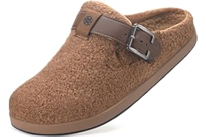 Sisttke Chaussons Sabots Femmes Hommes Hiver Chaude Fourrure Peluche Pantoufles Mules Chaussures de Jardin Antidérapant Confort Intérieur extérieur