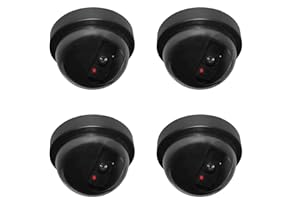 Innova Brands Round Fake Dummy Camera With Led Outdoor Indoor Security CCTV Security Flashing LED Light (4)