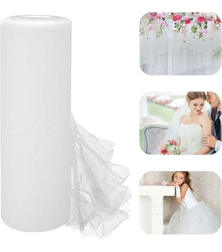Lot De 2 Rideaux En Tulle Transparent Pour Arche De Mariage, Cérémonie, Fête, Réception, Décoration De Plafond, 71,1 X 55,4 Cm (6,7 M) Blanc Bleu Ciel AD1