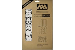 All Mountain Style AMS High Impact Frame Guard Extra Semi-Transparente – Protege tu Bicicleta de posibles arañazos y Golpes