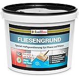Isolbau Fliese auf Fliese Grundierung Fliesengrund Haftgrund 6 kg Quarzgrund Fliesengrundierung Sperrgrund Extrem Stark Haftb
