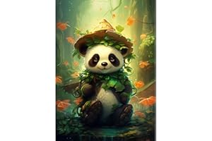 XIANGPICA 5D Diamond Painting Kits Completo,Panda Crystal Punto Croce Rhinestone Diamond Embroidery Art and Craft Pictures Pittura Accessori, Bambini, Decorazioni da Parete