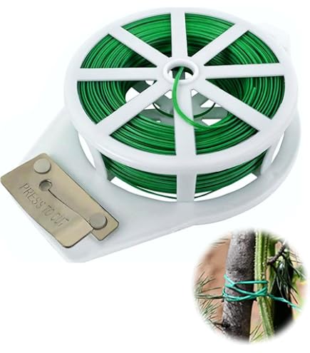 Fil Jardinage 20 Mètres Fil à Attacher Les Plantes Souple - 2,5 Mm X 20 M (2 Rouleaux) - Fil Métallique Gainé De Vert - Pour Tomates, Vignes, Plantes Grimpantes Attaches Tomates