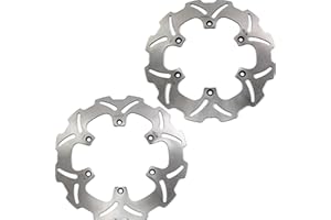 Arashi Front Rear Brake Discs Rotors for WR250 YZ250 WR250F YZ250F 2001 Brake Disks Motorcycle Accessories WR YZ 250 Silver