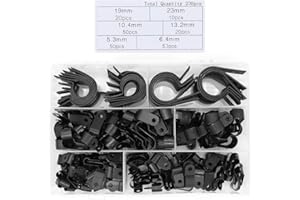 Yuhtech 200Pcs Nylon Wire Cable Clamp P Clips Fastener Plastic Wire Clips for Wire Cable Conduit
