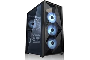 ‎SYSTEMTREFF SYSTEMTREFF Gaming PC AMD Ryzen 5 7500F 6x5GHz | Nvidia GeForce RTX 4070 Super 12GB DX12 | 1TB M.2 NVMe | 32GB DDR5 RAM | WLAN Desktop Computer Rechner für Gamer, Zocker & Streamer