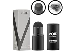 VOID Homme Bartschattenfüller - Schatten Bartfüller Bleistiftfasern, Füllstift für Bartflecken, Wasserfester Bartfüller für natürliches Aussehen (Dunkelbraun)