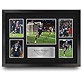 HWC Trading FR A3 Kylian Mbappe PSG Printed Memorabilia Signed Autograph Photograph Display for Football Fans and Supporters - A3 Framed