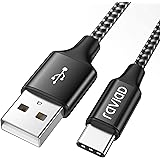 RAVIAD Cavo USB C 1M, Cavo USB Type-C Nylon Ricarica Rapida Cavo USB Tipo C per Samsung Galaxy S23/S22/S21/S10/ S9/A30/A40/A5