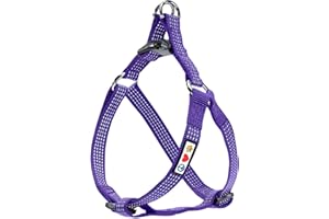 Pawtitas Reflective Step In Dog Harness or Reflective Vest Harness, Comfort Control, Training Walking of your Puppy/Dog Small Dog Harness S Purple Dog Harness