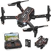Q10 Mini Drone with Camera for Kids and Adults, 1080 HD FPV Foldable Quadcopter with Gravity Sensor Mode, Headless Mode, 3D F
