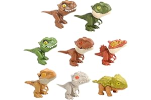 GOOWAFUR 8 Pezzi Giocattoli di Dinosauro Che Si Mordono Le Dita Dinosauro da Dito Action Figure Anime Giocattoli Burattino da Dito di Dinosauro per Bambini Ragazze Ragazzi