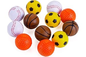 ‎CHIWAVA Chiwava 12 Pack 1,6 Zoll Soft Foam Katzenspielzeug Ball Kitten Interaktives Spielzeug