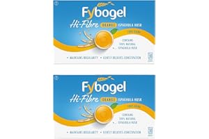 Fybogel Hi-Fibre, Orange, 30 Sachets X 2, 60 Total, Ispaghula Husk, Constipation Relief for Adults, Fibre Supplement, Fast Relief, Natural Relief, Laxatives, Digestion and Nausea