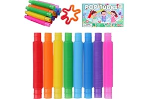 Shinescent Stretch Tube Sensoriels Jouets 24 Pièces Anti-Stress colorés Jouets pour Le Soulagement du Stress et de l'Anxiété Convient aux Enfants et aux Adultes