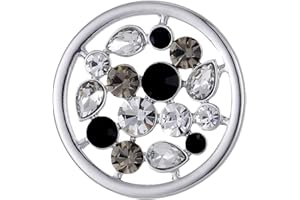 Morella Damen Amulett Coins 33 mm Zirkoniasteine
