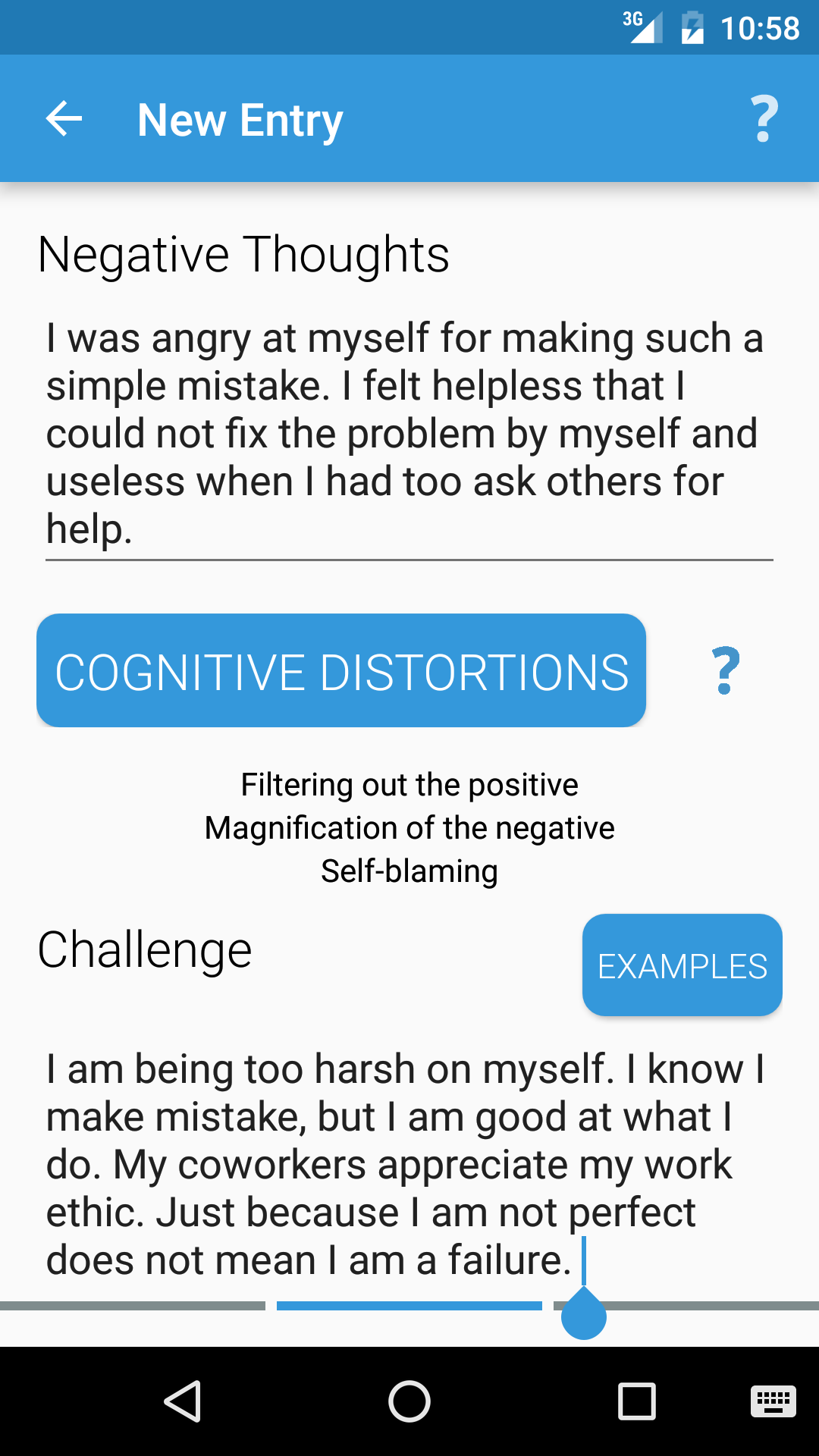 CBT Thought Diary Amazon.co.uk Appstore for Android