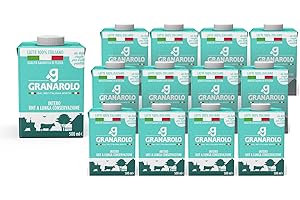Granarolo, Latte Intero UHT da Latte Crudo per l'Alta Qualità 500 ml, 12 Confezioni di Latte Italiano, Mantiene lo Stesso Quantitativo di Proteine del Latte di Partenza grazie al Trattamento Termico