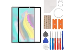 swark Juego de reparación de pantalla de cristal frontal compatible con Samsung Galaxy Tab S5e SM-T725, SM-T720 de 10,5 pulgadas, incluye juego de herramientas