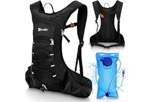 Hydration Backpack, Luckits Water Pack with 2L Water Bladder Lightweight Hiking Rucksack Hydration Vest Bag Pack Riding Backpack for Women Men Outdoor Cycling Marathon Running Skiing Camping Climbing