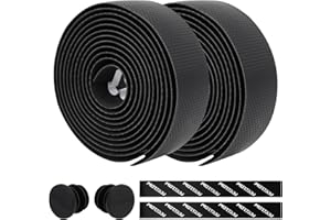 Oumers Bike Handlebar Tape, Road Bike Handle Tape Bike Handle Straps Anti-Slip Bicycle Handlebar Grip Tape Self Adhesive Handle Tape Cycling Bike Handle Wraps