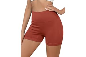 Terecey Pantalon Corto Deporte Mujer Sin Costura Shorts Deporte Cintura Alta Mallas Cortas Push Up Shorts Deportivos para Gym, Correr, Yoga, Pilates, Ciclismo, Danza
