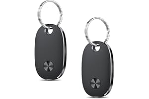 AOWOKA Air Tag 2 Pezzi, Smart Tracker Funziona con Apple Dov'è App (solo iOS), Batteria Sostituibile Bluetooth Trova Oggetti, Localizzatore Chiavi per Chiavi/Bagagli/Valigie/Portafogli
