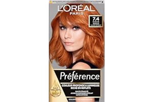 L'Oréal Paris Préférence Coloration Permanente Cheveux, Nuance : Dublin Mango (7.4), Cuivré Intense