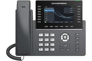 Grandstream Teléfono IP GRP2650 | 14 líneas, 6 cuentas SIP | Pantalla a color de 5 pulgadas | Wi-Fi 5 | Gigabit Ethernet de doble puerto con PoE integrado
