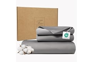 Ferò Set Copripiumino Matrimoniale 240x220, 2 Federe 50x75, Pregiato Raso di Cotone 300TC Fibra Lunga, Set Copripiumino Matrimoniale Cotone, Duvet Cover, Sacco Copripiumino Matrimoniale, Grigio