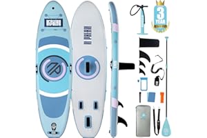 Niphean Inflatable Paddle Board with Stable Wing and Durable SUP Accessories, 10' Stand up Paddle Boards for Adults & Youth, Idea for Stand up Paddleboarding Beginner, Versatile Yoga Paddle Board