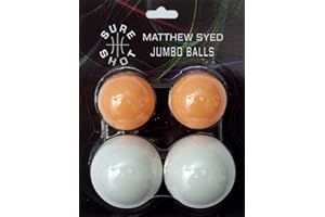 SURE SHOT Matthew Syed Jumbo Table Tennis Balls - Pack of 4