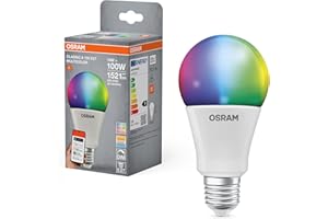 OSRAM SMART+ RGBW, lampada LED E27 con Matter over Wifi, appositamente progettata per ALEXA, sostituisce 100W, 2700-6500K, 16 milioni di colori RGB, confezione da 1 (non compatibile con app SMART+)