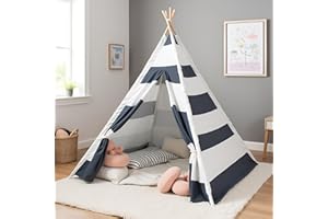 BENEBOMO Tipi Tienda campaña Infantil, Tienda Plegable, Tienda de Juegos, Tienda India Wigwam para Jardín, Casita de Juegos para Interior y Exterior