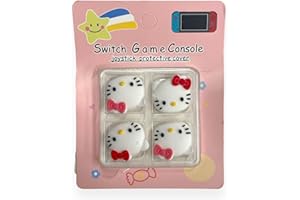 PRYSM GAMING Hello Kitty Daumengriffkappen aus Gummi, kompatibel mit Original Switch Joy-Con OLED Switch Joycon & Switch Lite 4 Stück