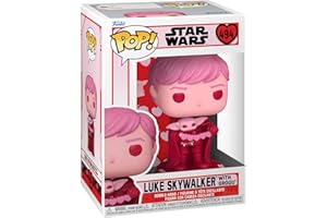 Funko Pop! Star Wars: Valentines - Luke Skywalker & Grogu (The Child, Baby Yoda) - The Mandalorian - Figura de Vinilo Coleccionable - Idea de Regalo- Mercancia Oficial - Juguetes para Niños y Adultos