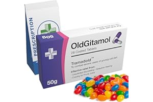 JOYFUL CLAN Joke Pill Box With Sweets - Funny Retirement Gifts for Men, 30th 40th 50th 60th 70th Birthday Gifts for Him - Secret Santa for Seniors, Dad, Father, Man, Christmas Xmas Stocking Filler for Boyfriend