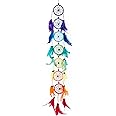 Pink Pineapple Grande Dream Catcher Bohemien Fatto a Mano: Acchiappasogni Etico da Appendere Arte da Parete con Piume Arcobal