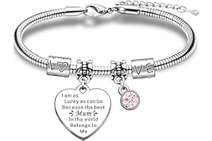 JMIMO Mum Gifts Mum Bracelet from Daughter Son Mother's Day Gift Mum Birthday Gifts Mum Mummy Christmas Bracelet Present