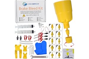 CYCOBYCO Kit de Purga de Frenos, Kit de Purga de Aceite Mineral de Freno de Disco hidráulico para Shimano, SRAM, AVID, MAGURA, TEKTRO, Hayes Compatible con Todos los Modelos