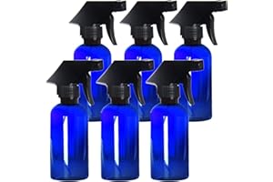 Youngever 6 Pacchi 250ML Bottiglie Spray di Plastica Vuote, Bottiglia a Spruzzo per Capelli e Soluzioni di Pulizia (Blu)