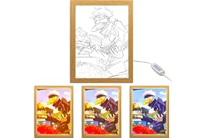 MeYuxg Kreativ fotoram, anime dekorativ målning Satoru Gojo, heminredning för vardagsrum, sovrum och kaféer, stil 6