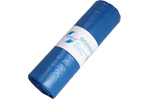 Deiss Premium Worki na śmieci/worki na śmieci, niebieskie, 120 litrów