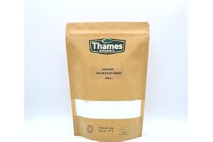 Organic Potato Starch-Certified Organic, Non-GMO, Vegan, No Additives, No Preservatives, Resealable Bag by Thames Organic 500g