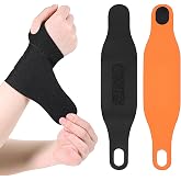 cobee 2 Pieces Wrist Support Band, Carpal Tunnel Wrist Support with Night Support, Ultra Thin Elastic Compression Wrist Wraps