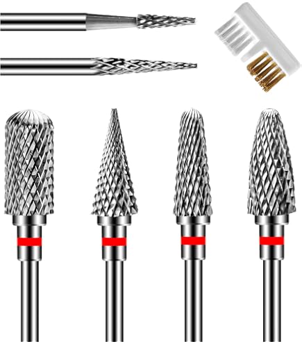 Exqutoo Set di 3 punte per fresa con gambo da 1/2, punte rialzate per porte di armadietti, frese in carburo cementato, strumenti per la lavorazione
