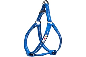 Pawtitas Pettorina Cane Taglia Extra Piccola Pettorina riflettente per Cani Riciclata Pettorina Senza Tirare per Cani di Colore Blu